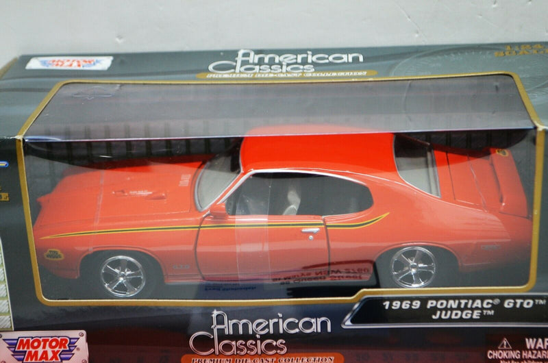 1:24 Scale 1969 Pontiac GTO Judge Orange American Classics