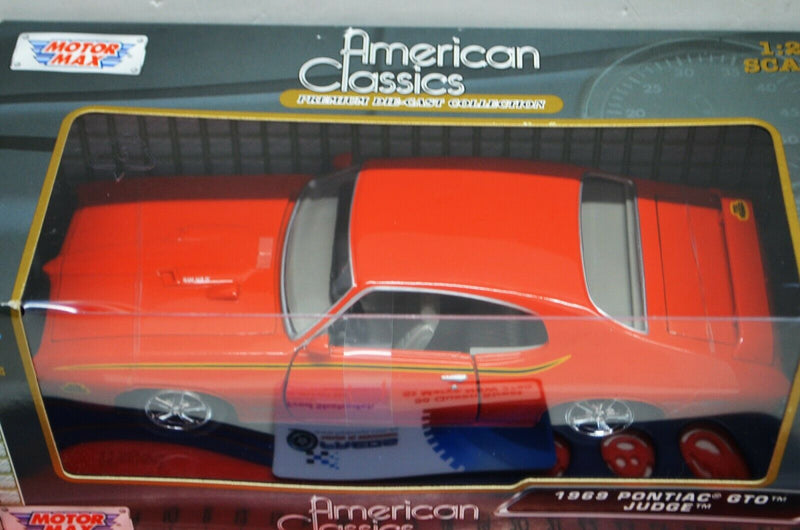 1:24 Scale 1969 Pontiac GTO Judge Orange American Classics