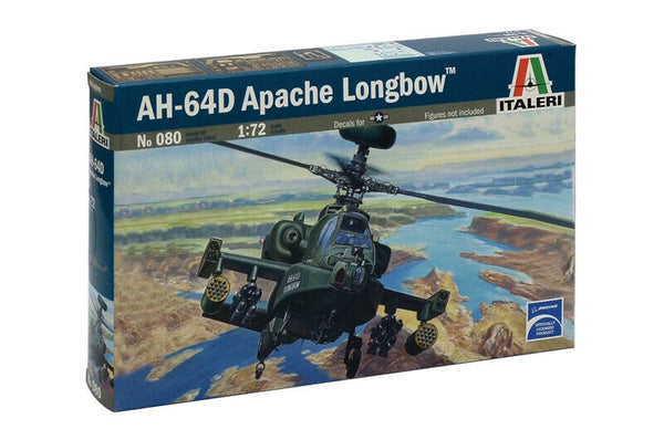 1:72 Italeri  AH - 64 D Apache Longbow #080 Plastic Model Kit