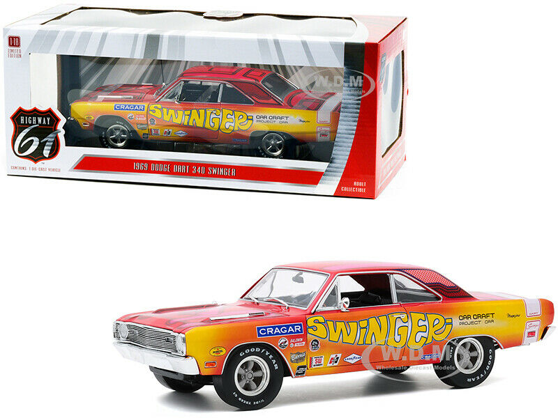 1:18 1969 Dodge Dart 340 Swinger Project Car Diecast Highway 61 / Greenlight