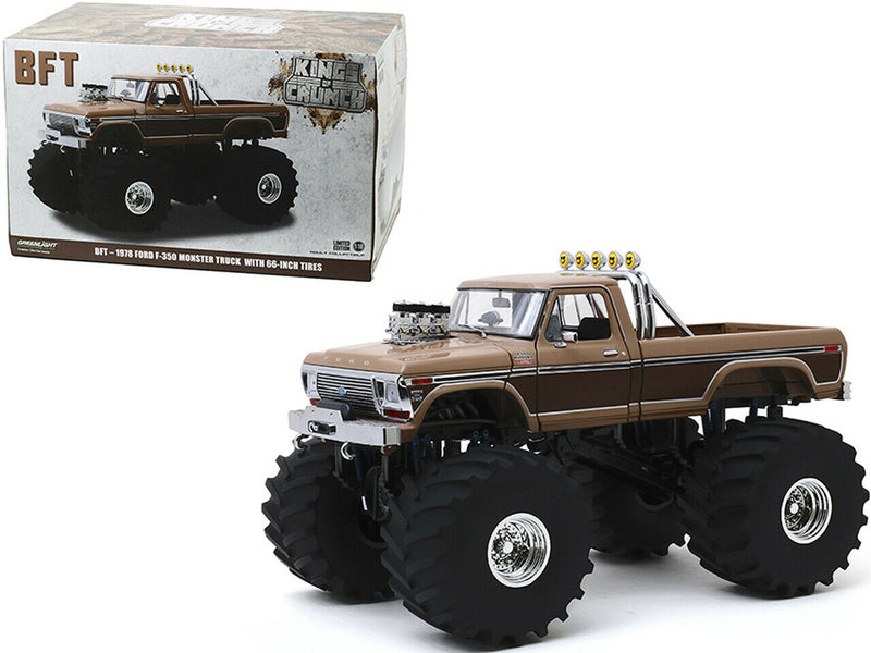 1:18 BFT Kings Of Crunch 1978 Ford F-350 Monster TrucK w/ 66-Inch Tires