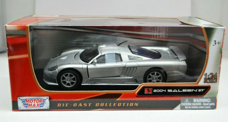 1:24 Scale 2004 Saleen S7 Silver Motor Max Diecast Model Car